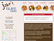 Tablet Screenshot of jakesfalafel.com